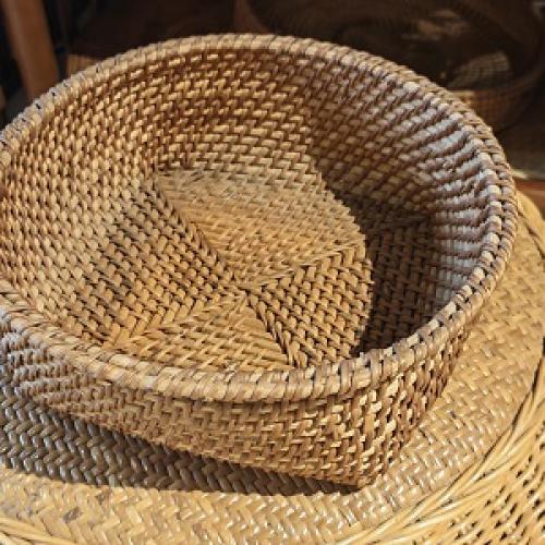 classic wicker rattan tray